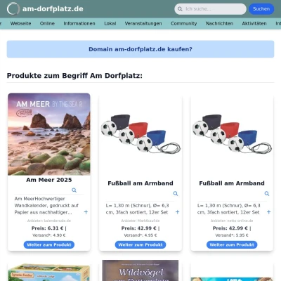 Screenshot am-dorfplatz.de