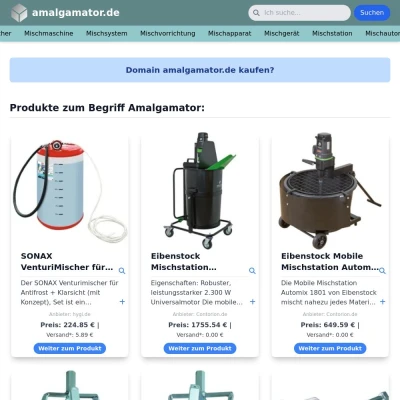 Screenshot amalgamator.de