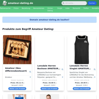 Screenshot amateur-dating.de