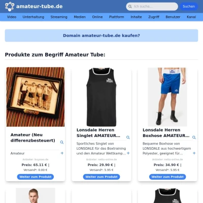 Screenshot amateur-tube.de