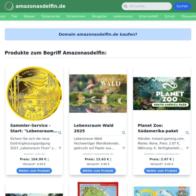 Screenshot amazonasdelfin.de