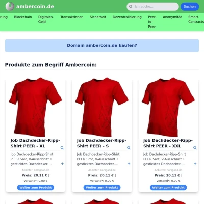 Screenshot ambercoin.de