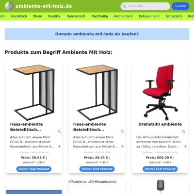 Screenshot ambiente-mit-holz.de