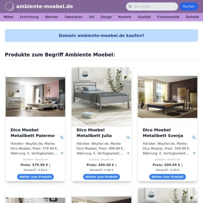 Screenshot ambiente-moebel.de