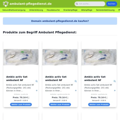 Screenshot ambulant-pflegedienst.de