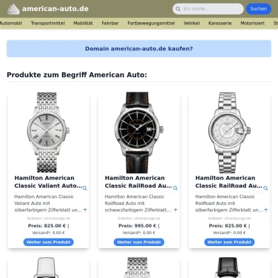 Screenshot american-auto.de