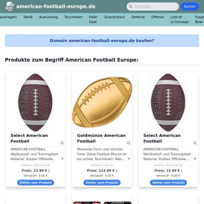 Screenshot american-football-europe.de