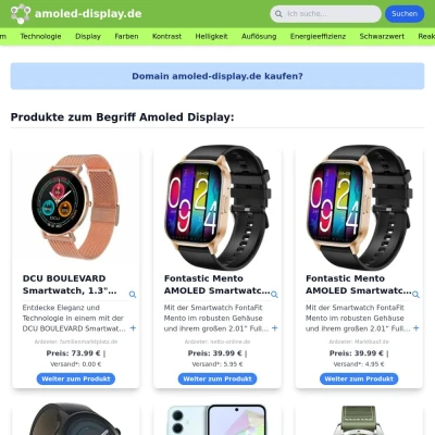 Screenshot amoled-display.de