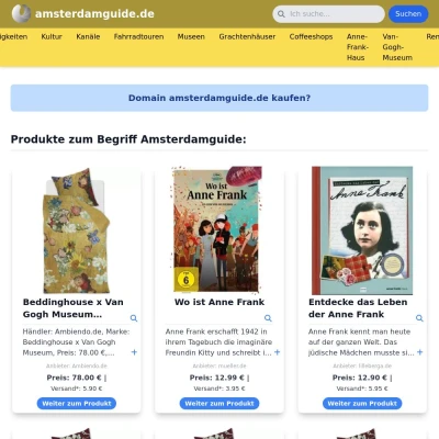 Screenshot amsterdamguide.de