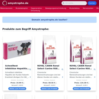 Screenshot amyotrophe.de