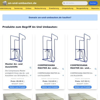 Screenshot an-und-umbauten.de