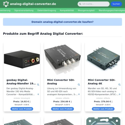 Screenshot analog-digital-converter.de