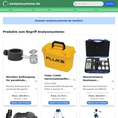 Screenshot analysesysteme.de