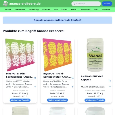 Screenshot ananas-erdbeere.de
