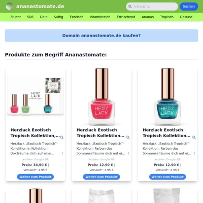 Screenshot ananastomate.de