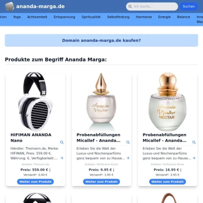 Screenshot ananda-marga.de