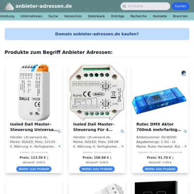 Screenshot anbieter-adressen.de