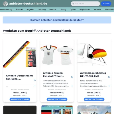 Screenshot anbieter-deutschland.de