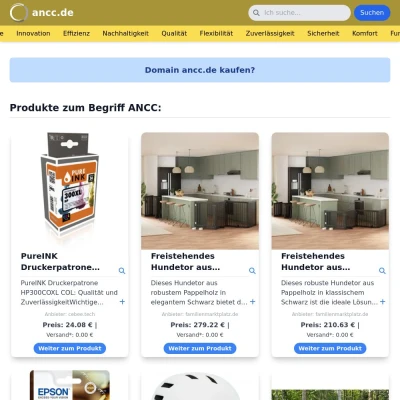 Screenshot ancc.de