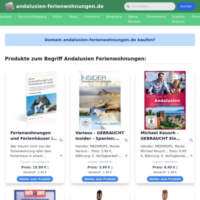 Screenshot andalusien-ferienwohnungen.de