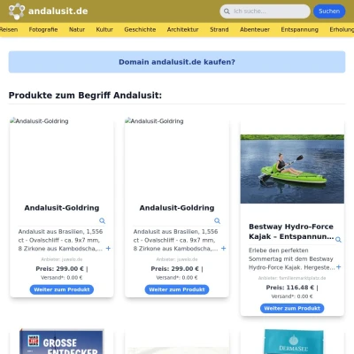 Screenshot andalusit.de