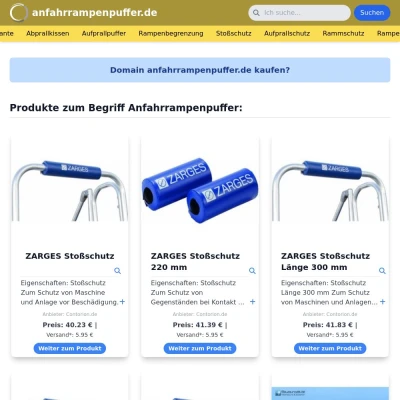 Screenshot anfahrrampenpuffer.de