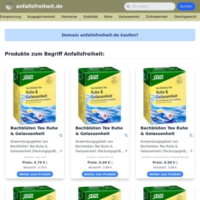 Screenshot anfallsfreiheit.de