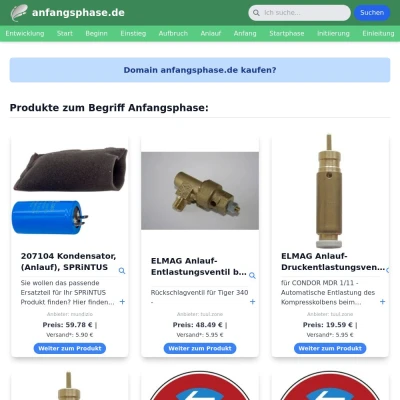 Screenshot anfangsphase.de