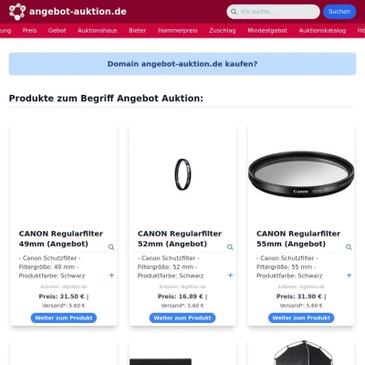 Screenshot angebot-auktion.de