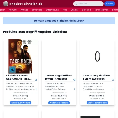 Screenshot angebot-einholen.de