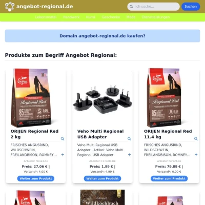 Screenshot angebot-regional.de