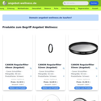 Screenshot angebot-wellness.de