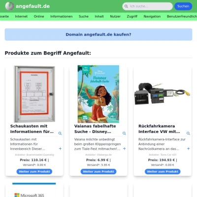 Screenshot angefault.de
