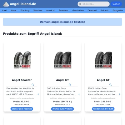 Screenshot angel-island.de