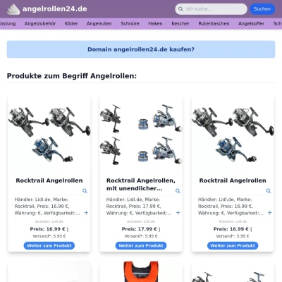 Screenshot angelrollen24.de