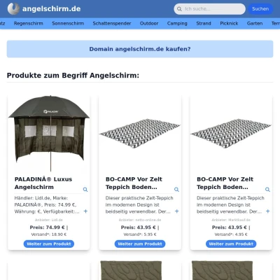 Screenshot angelschirm.de