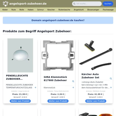 Screenshot angelsport-zubehoer.de