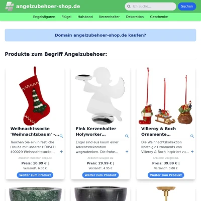 Screenshot angelzubehoer-shop.de