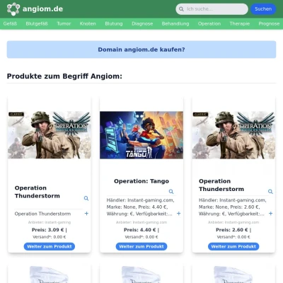 Screenshot angiom.de