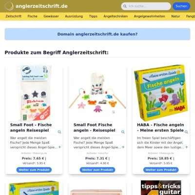 Screenshot anglerzeitschrift.de