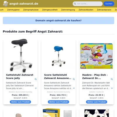 Screenshot angst-zahnarzt.de