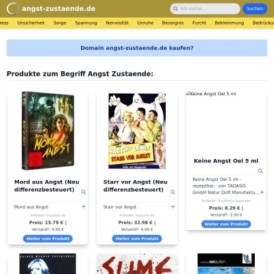 Screenshot angst-zustaende.de