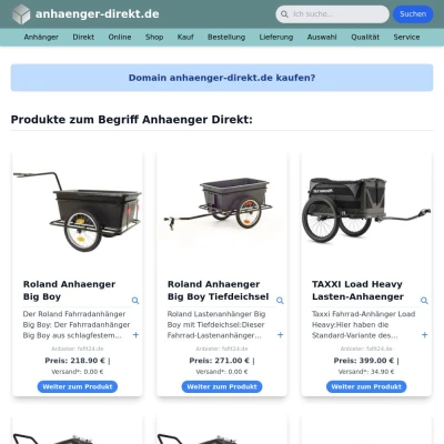 Screenshot anhaenger-direkt.de