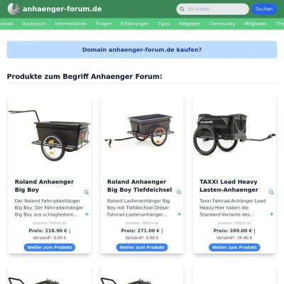 Screenshot anhaenger-forum.de