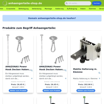 Screenshot anhaengerteile-shop.de