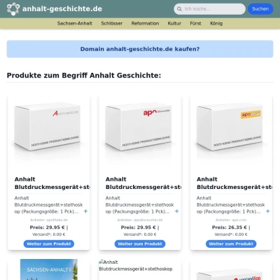 Screenshot anhalt-geschichte.de