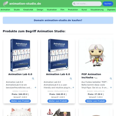 Screenshot animation-studio.de