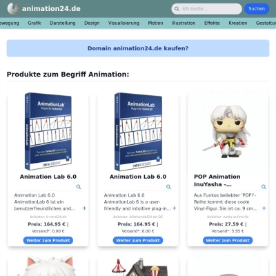 Screenshot animation24.de