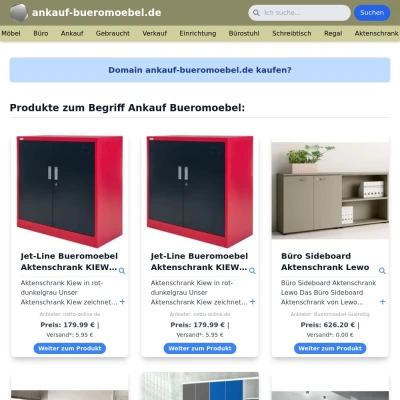 Screenshot ankauf-bueromoebel.de