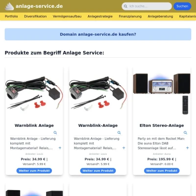 Screenshot anlage-service.de